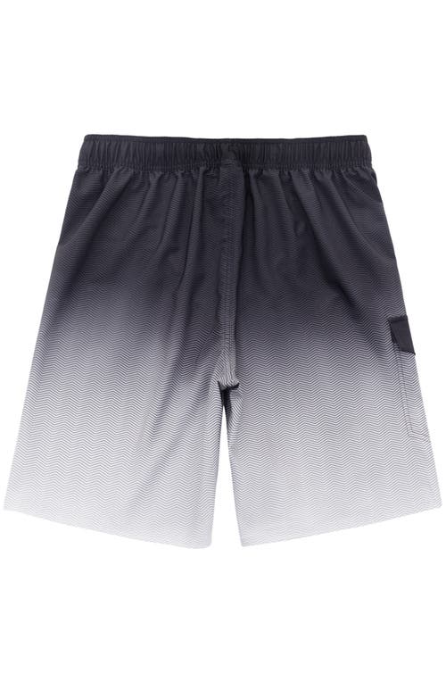 Rokka&rolla Quick-dry Swim Trunks With Elastic Waist In Black