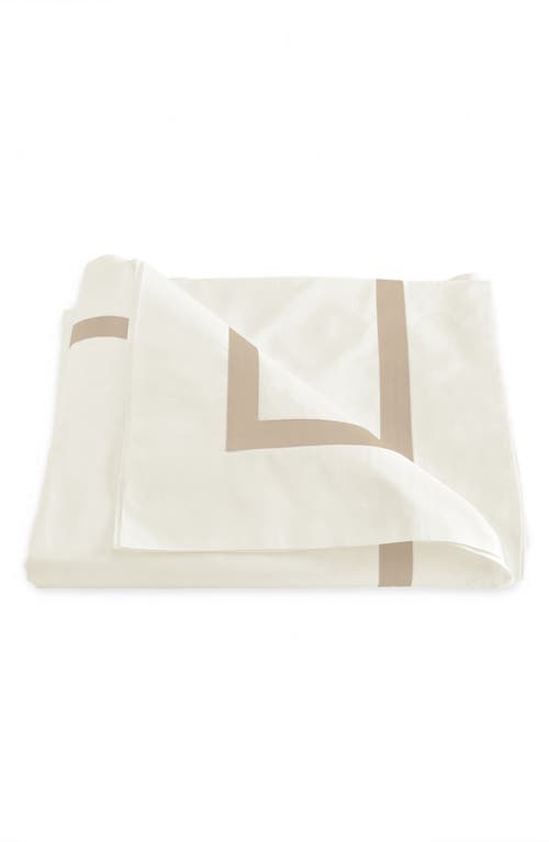 Matouk Lowell Duvet Cover in Ivory/Champagne at Nordstrom
