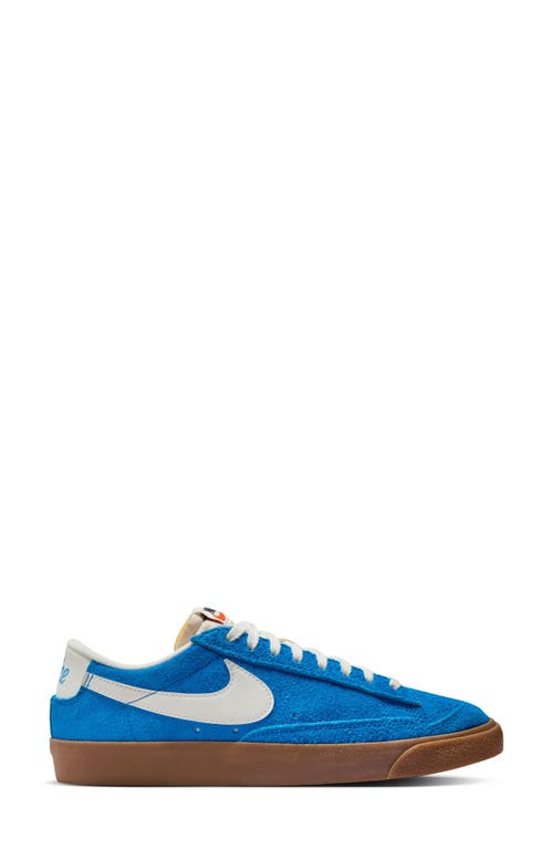 Shop Nike Blazer Low '77 Sneaker In Blue/sail/brown