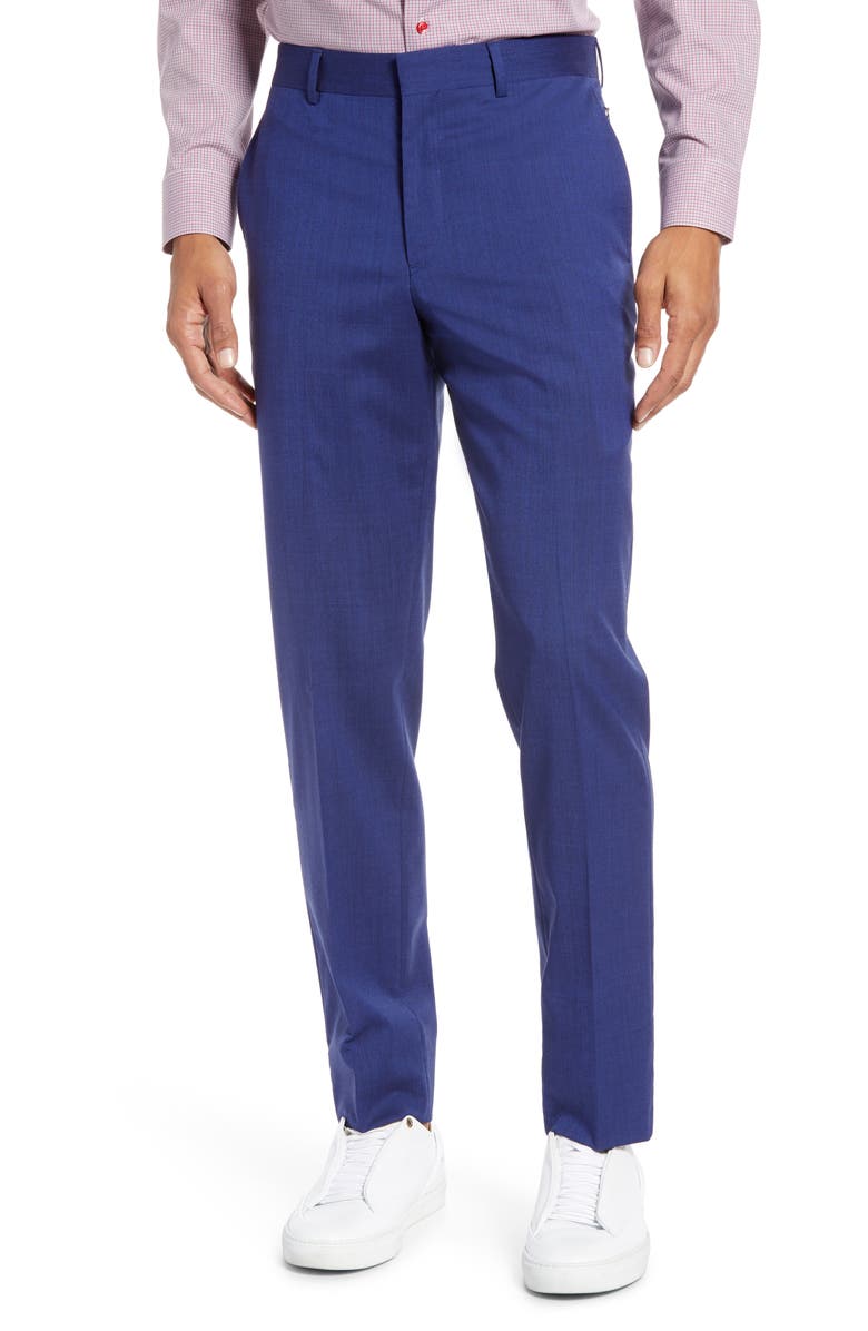 Nordstrom Men's Shop Tech-Smart Slim Fit Stretch Wool Dress Pants ...