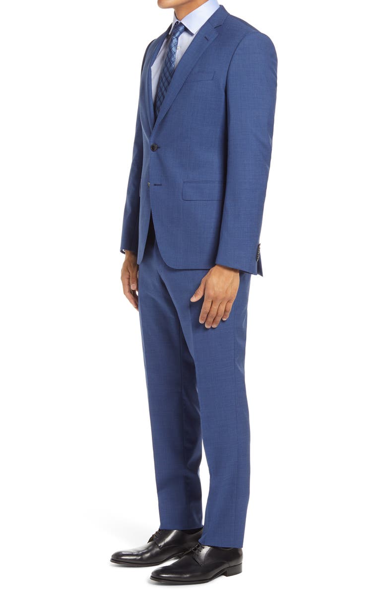 BOSS Huge/Genius Slim Fit Houndstooth Wool Suit, Alternate, color, 