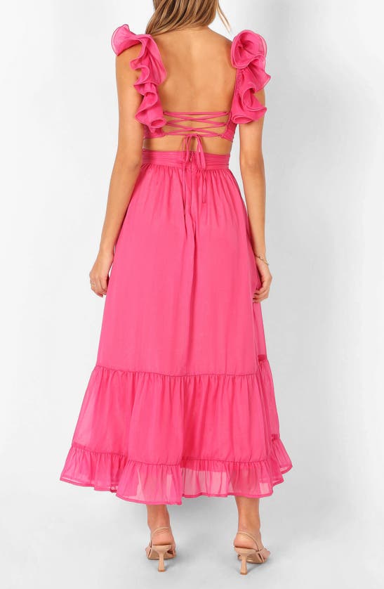 Petal And Pup Petal & Pup Bonito Ruffle Maxi Dress In Pink