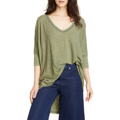 Free People Catch Waves Tee, Green