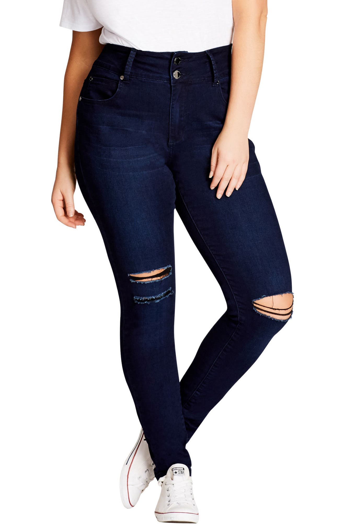 city chic ripped jeans