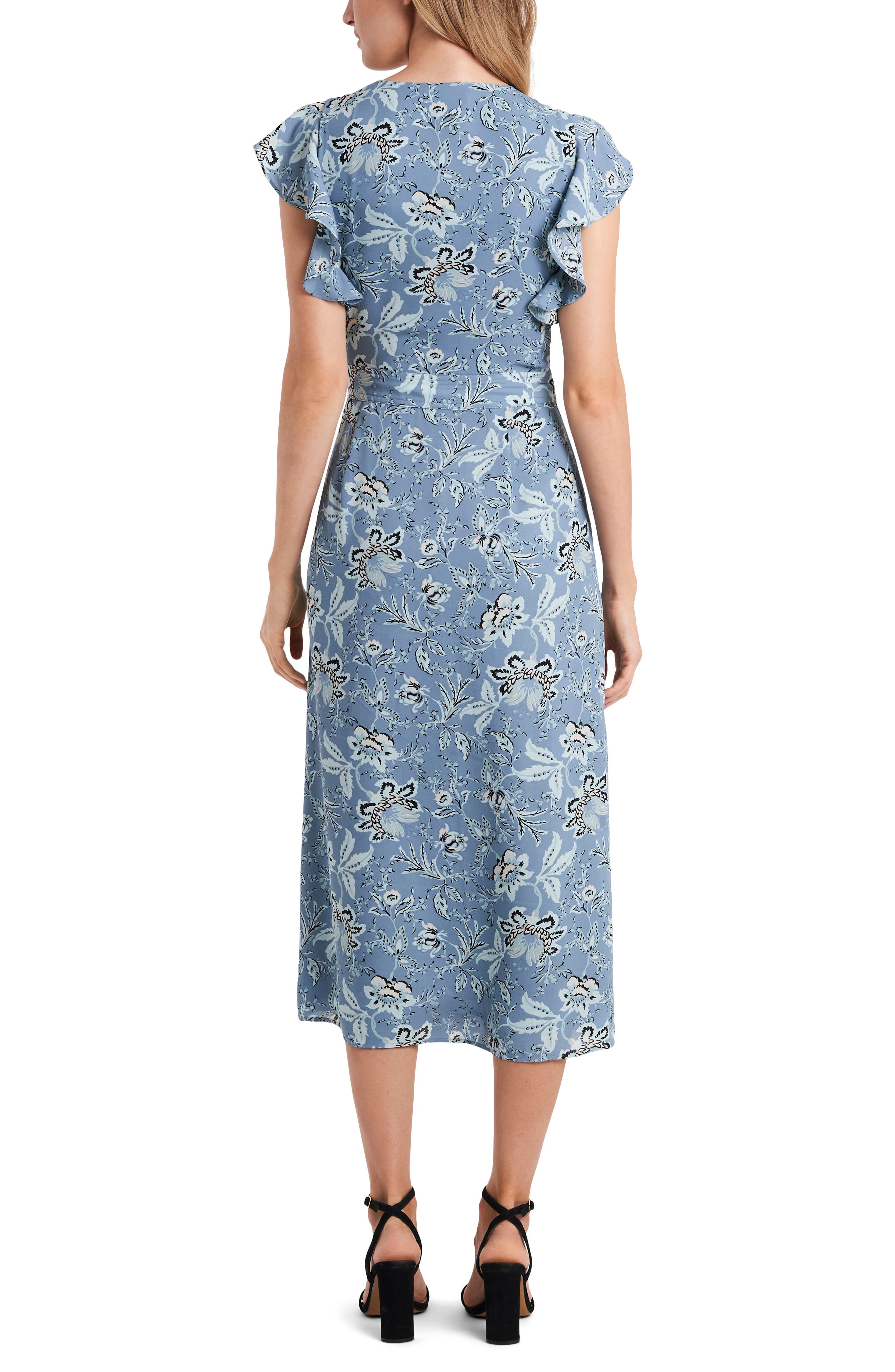 vince camuto flutter sleeve dress
