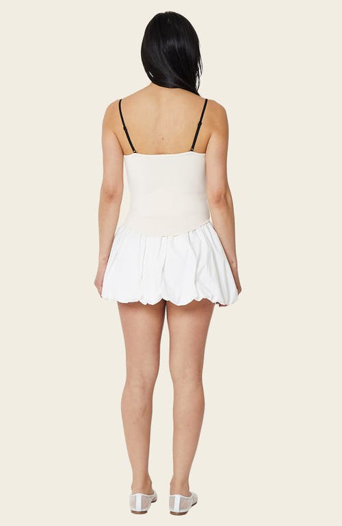 Find Me Now Persephone Corset Knit Tank Top In Cream In Cream