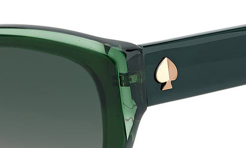 Kate Spade New York Yolanda 51mm Polarized Gradient Cat Eye Sunglasses In Green