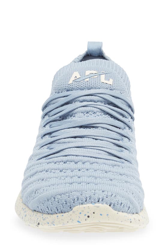 Apl Athletic Propulsion Labs Techloom Wave Hybrid Running Shoe In Frgd Blue/pristine/speckle