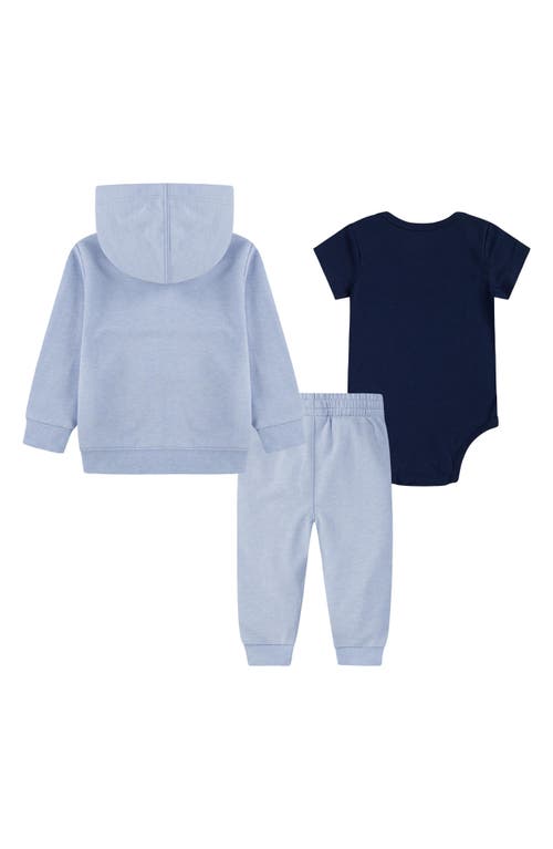 Shop Nike Zip Hoodie, Bodysuit & Joggers Set In Colbalt Bliss Heather