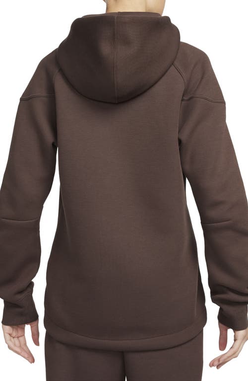 Shop Nike Sportswear Tech Fleece Windrunner Zip Hoodie In Baroque Brown/black