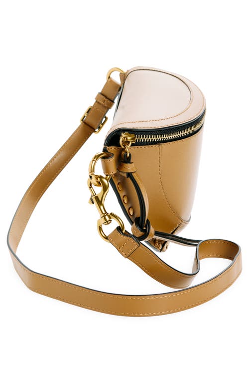 Shop Isabel Marant Skano Stud Crossbody Bag In Khaki