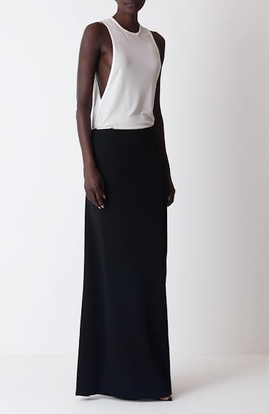 Brandon Maxwell The Peyton Slit Cuff Straight Leg Trousers