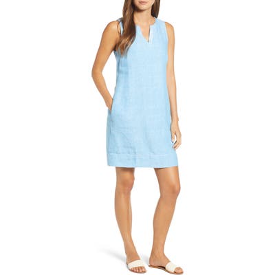 Tommy Bahama Sea Glass Linen Shift Dress, Blue