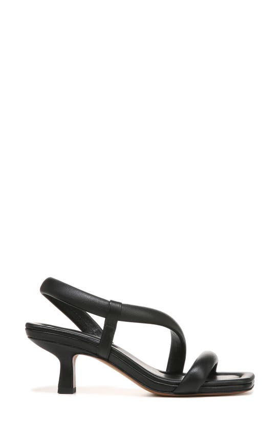 Vince Coline Tubular Leather Slingback Sandals In Black | ModeSens