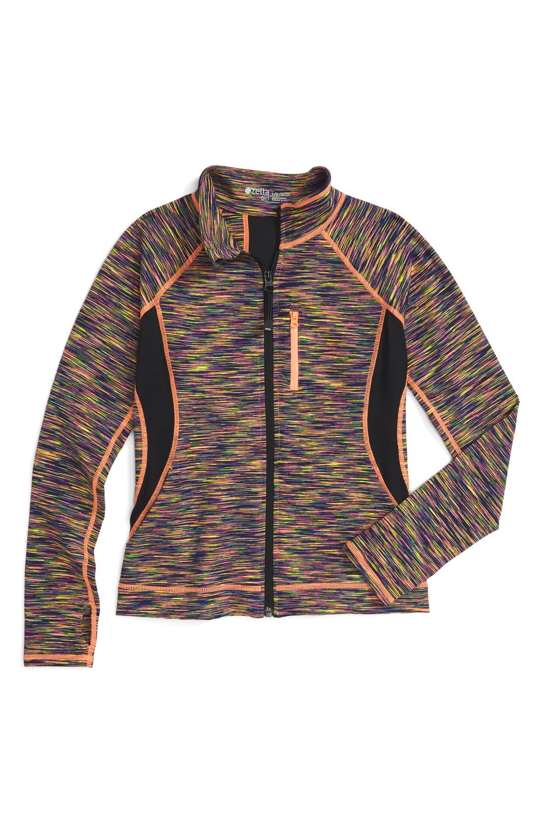 Zella Girl 'Elipse' Print Jacket (Little Girls & Big Girls) Nordstrom