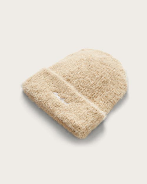 Hemlock Ivy Fuzzy Beanie In Oat