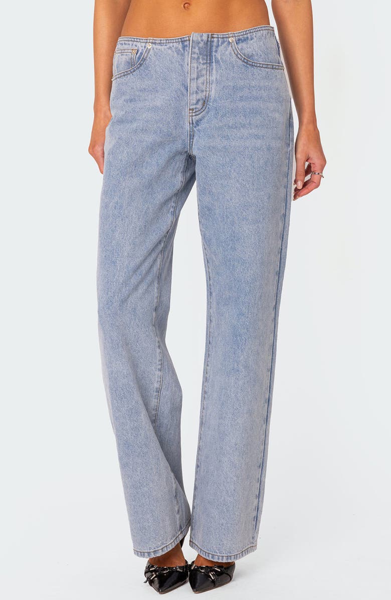 EDIKTED Relaxed No Waistband Jeans | Nordstrom