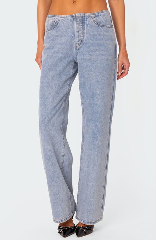 EDIKTED Relaxed No Waistband Jeans Light-Blue at Nordstrom,