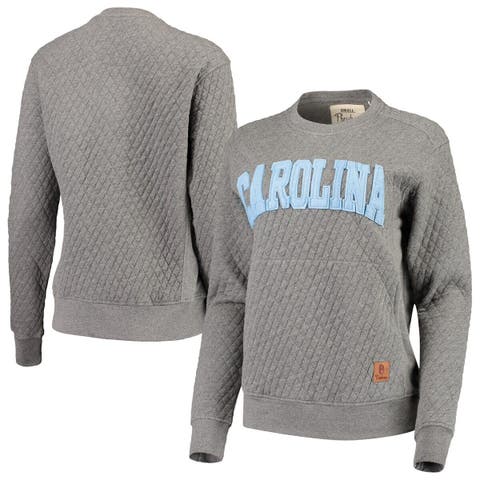 Women's Pressbox Carolina Blue North Carolina Tar Heels Surf Plus Size  Southlawn Waffle-Knit Thermal Tri