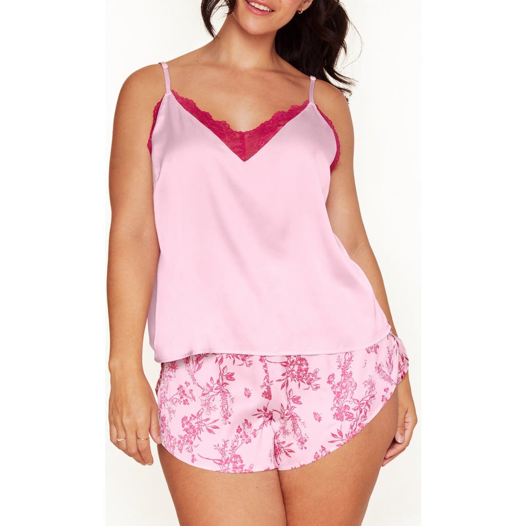 Shop Adore Me Linny Pajama Cami & Shorts Set In Floral Pink