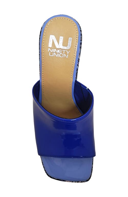 Ninety Union Porto Platform Sandal In Blue Multi