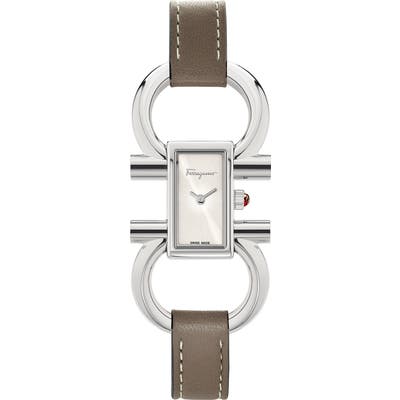 Salvatore Ferragamo Double Gancini Bracelet Watch, 13.5Mm X 23.5Mm