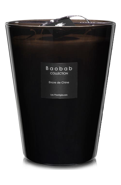 Baobab Collection Les Prestigieuses Encre Black Candle in Black-Large