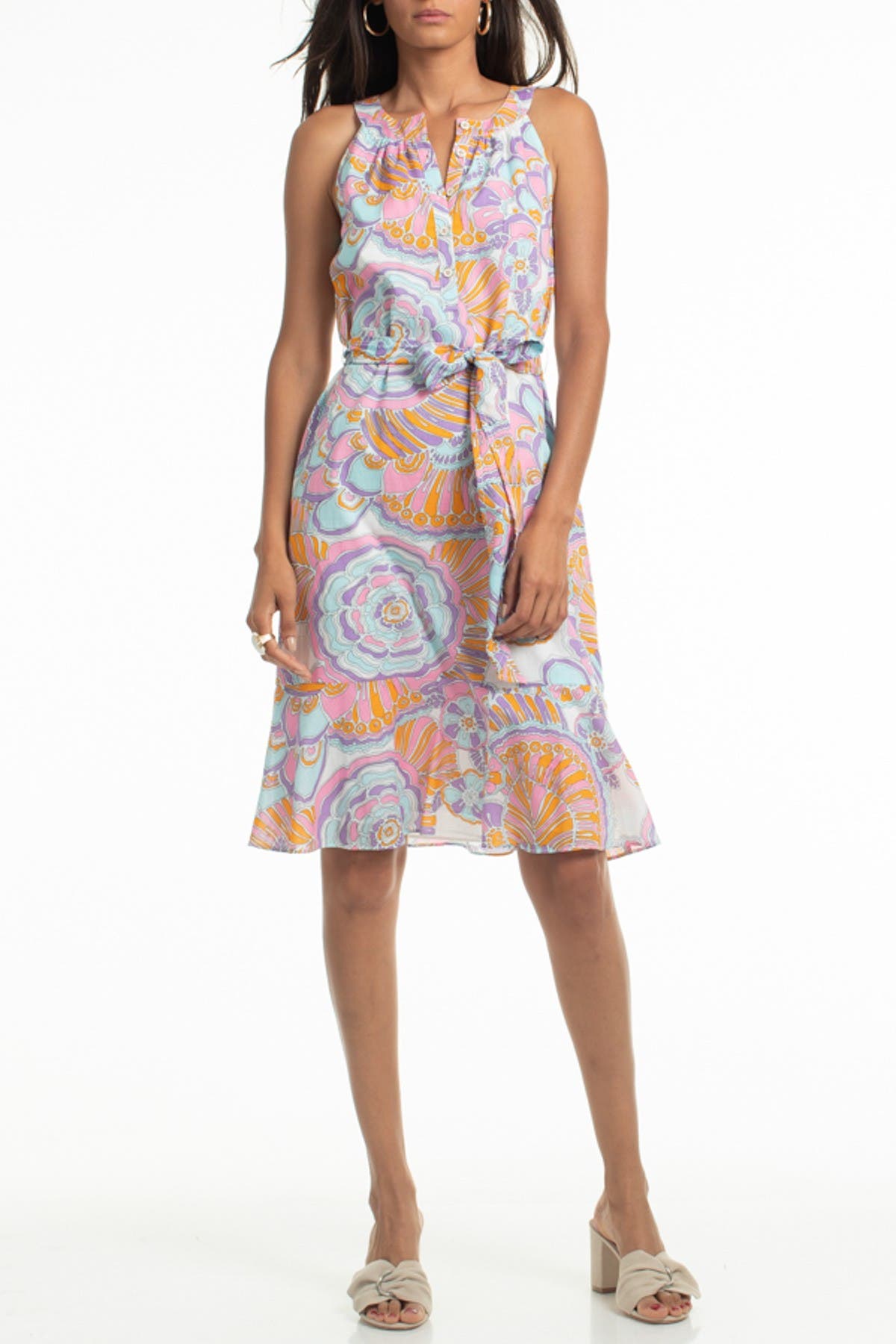 trina turk coral dress