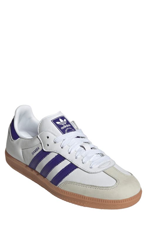 adidas Gender Inclusive Samba Sneaker White/Energy Ink/Off White at Nordstrom, Women's
