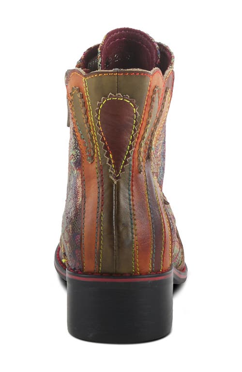 L'artiste By Spring Step Benatar Bootie In Brown Multi