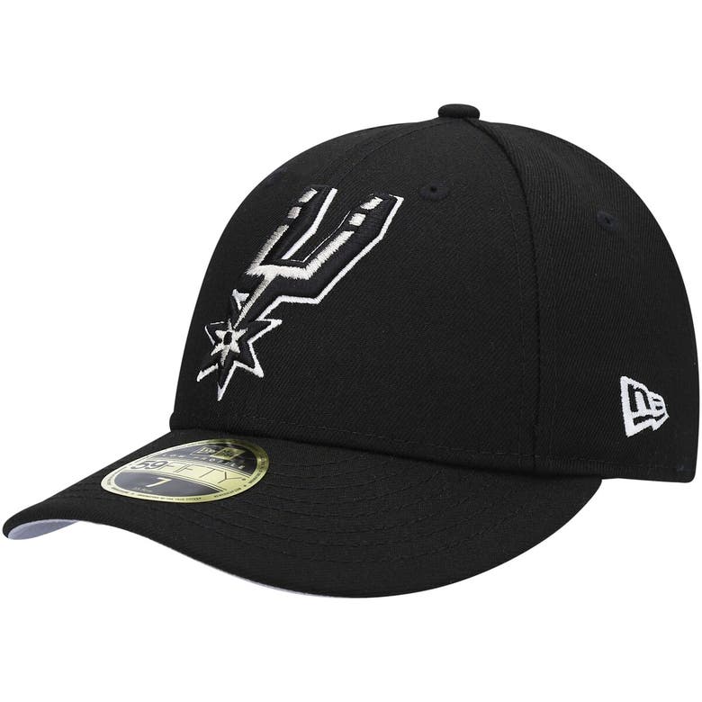 New Era Men's Black San Antonio Spurs Team Low Profile 59fifty Fitted 