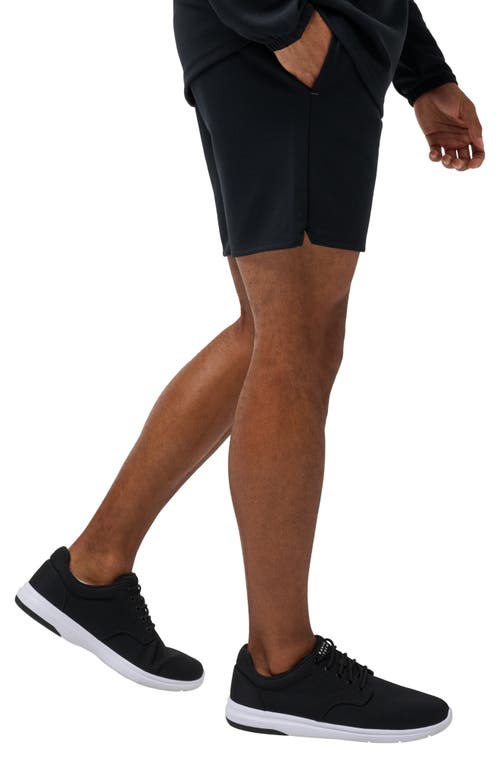 Shop Travismathew Sideslip Fleece Shorts In Black