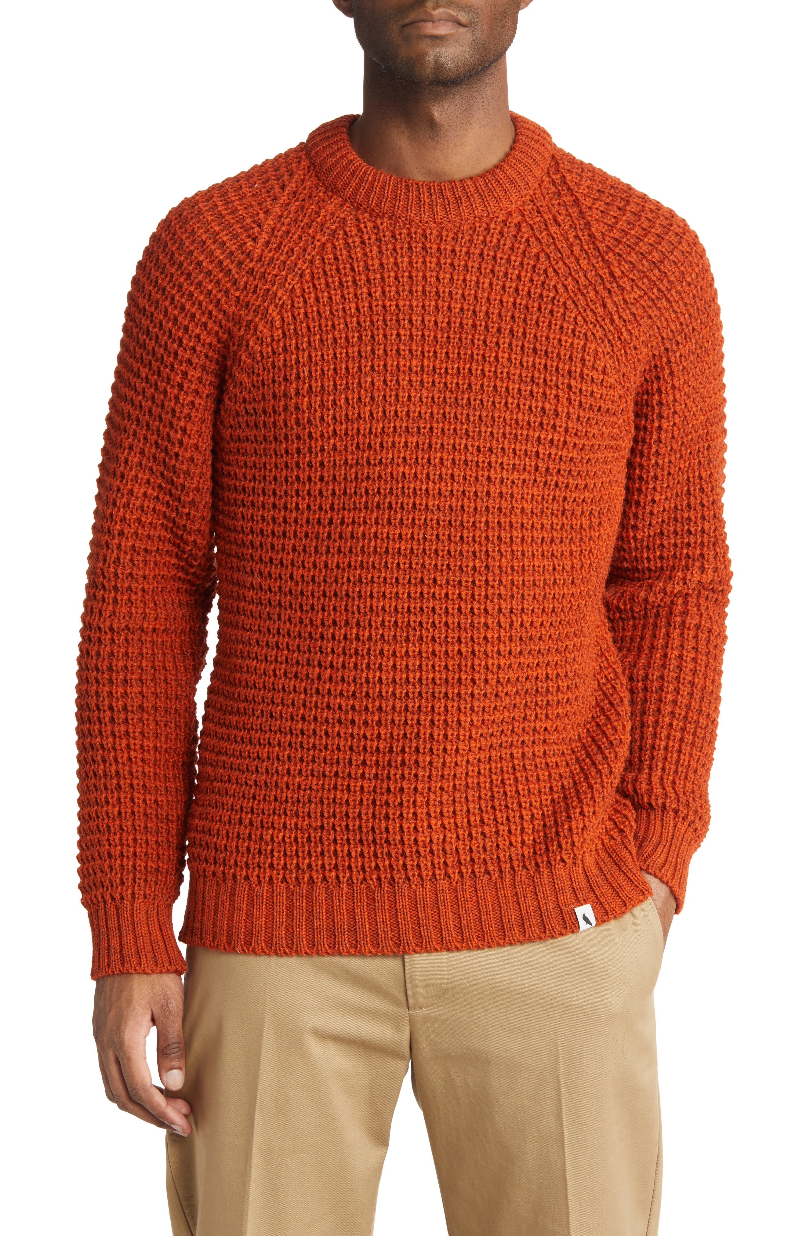 orange sweater for men