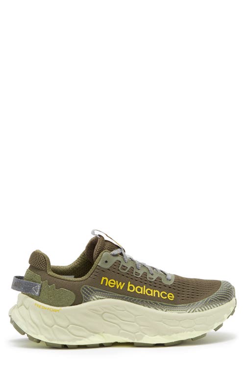 Shop New Balance Fresh Foam X More Trail V3 Sneaker In Dark Camo/dark Olivine