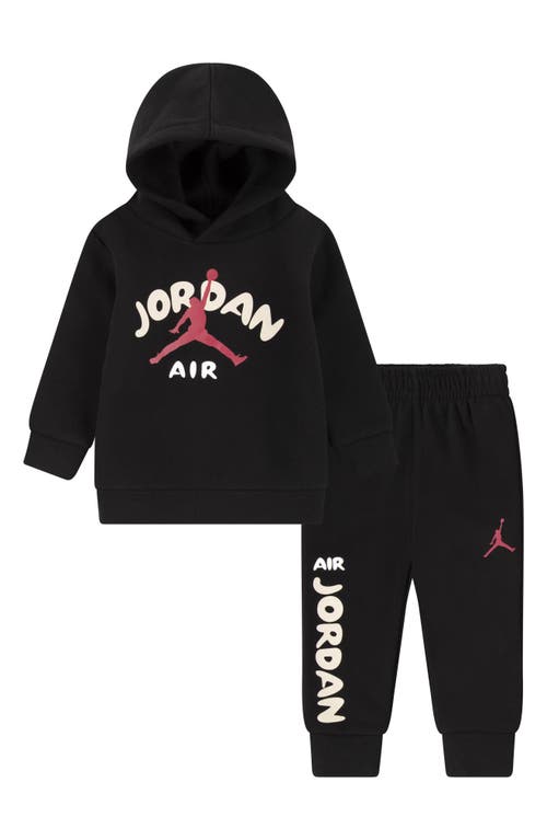 Jordan Jumpman Hoodie & Sweatpants Set in Black at Nordstrom, Size 18M