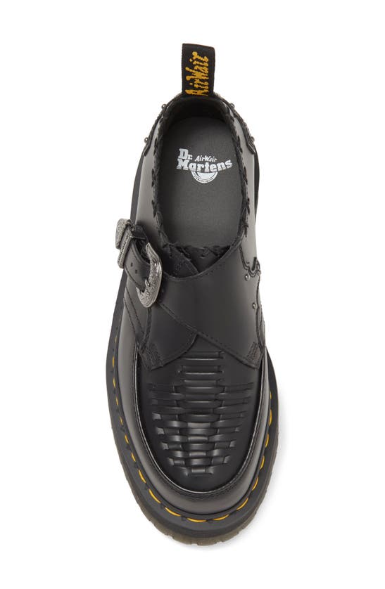 Shop Dr. Martens' Dr. Martens Ramsey Quad Monk Strap Platform Shoe In Black Smooth