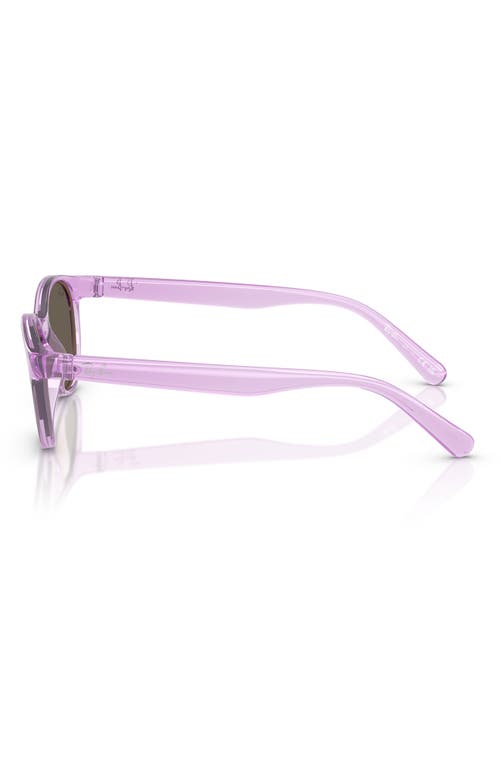 Ray Ban Ray-ban Kids' 47mm Oval Sunglasses In Transparent Violet