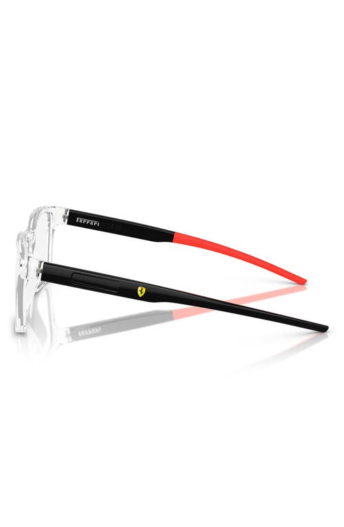 Scuderia Ferrari 56mm Square Optical Glasses In Crystal