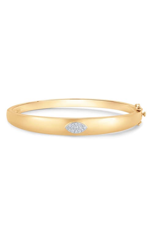 Sara Weinstock Unity Marquise Diamond Bangle in Yellow Gold at Nordstrom