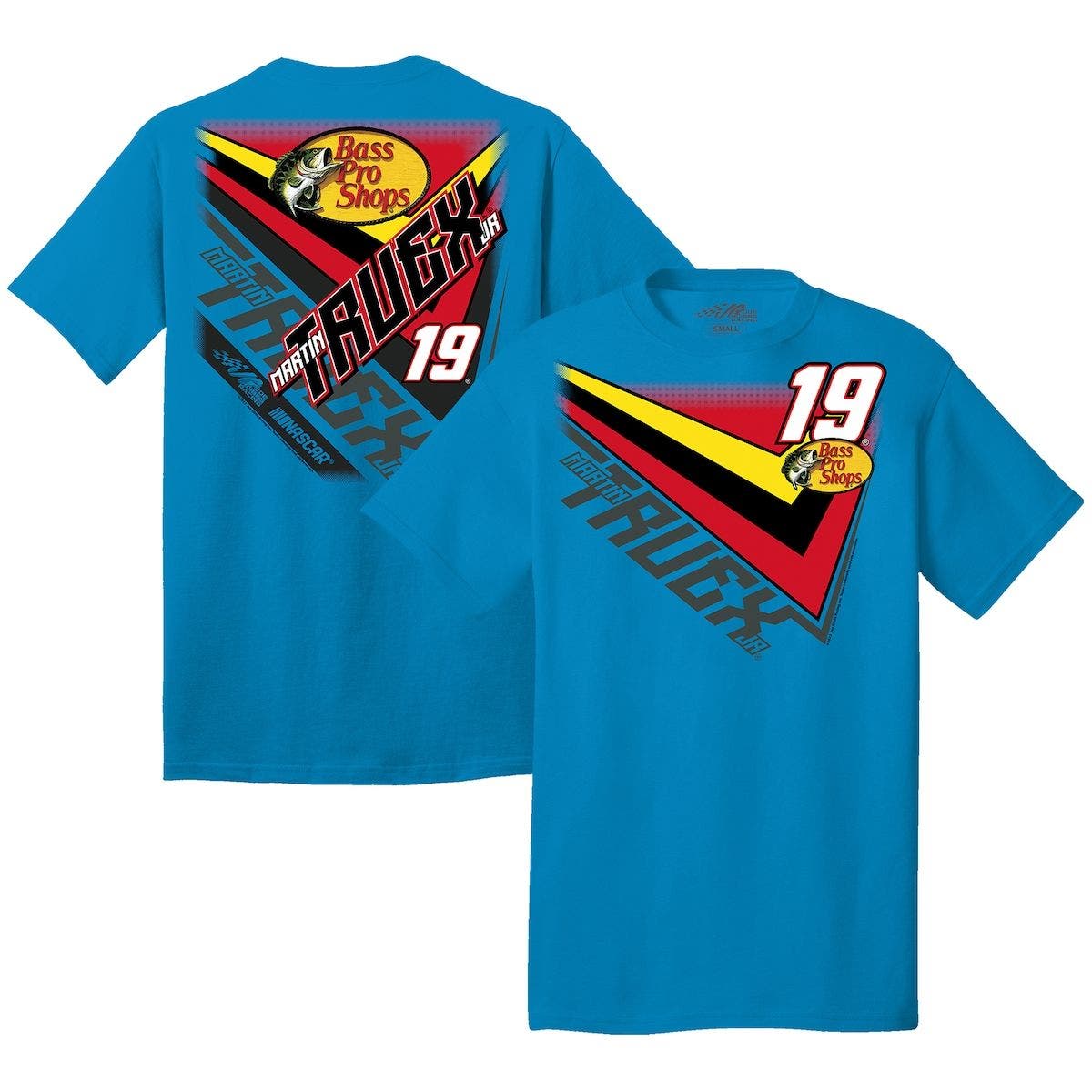 JOE GIBBS RACING TEAM COLLECTION Men's Joe Gibbs Racing Team Collection Blue Martin Truex Jr Extreme T-Shirt