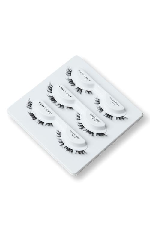 Pro Lash Set Of 3 Volume Wispy No. 10 False Lashes In Black