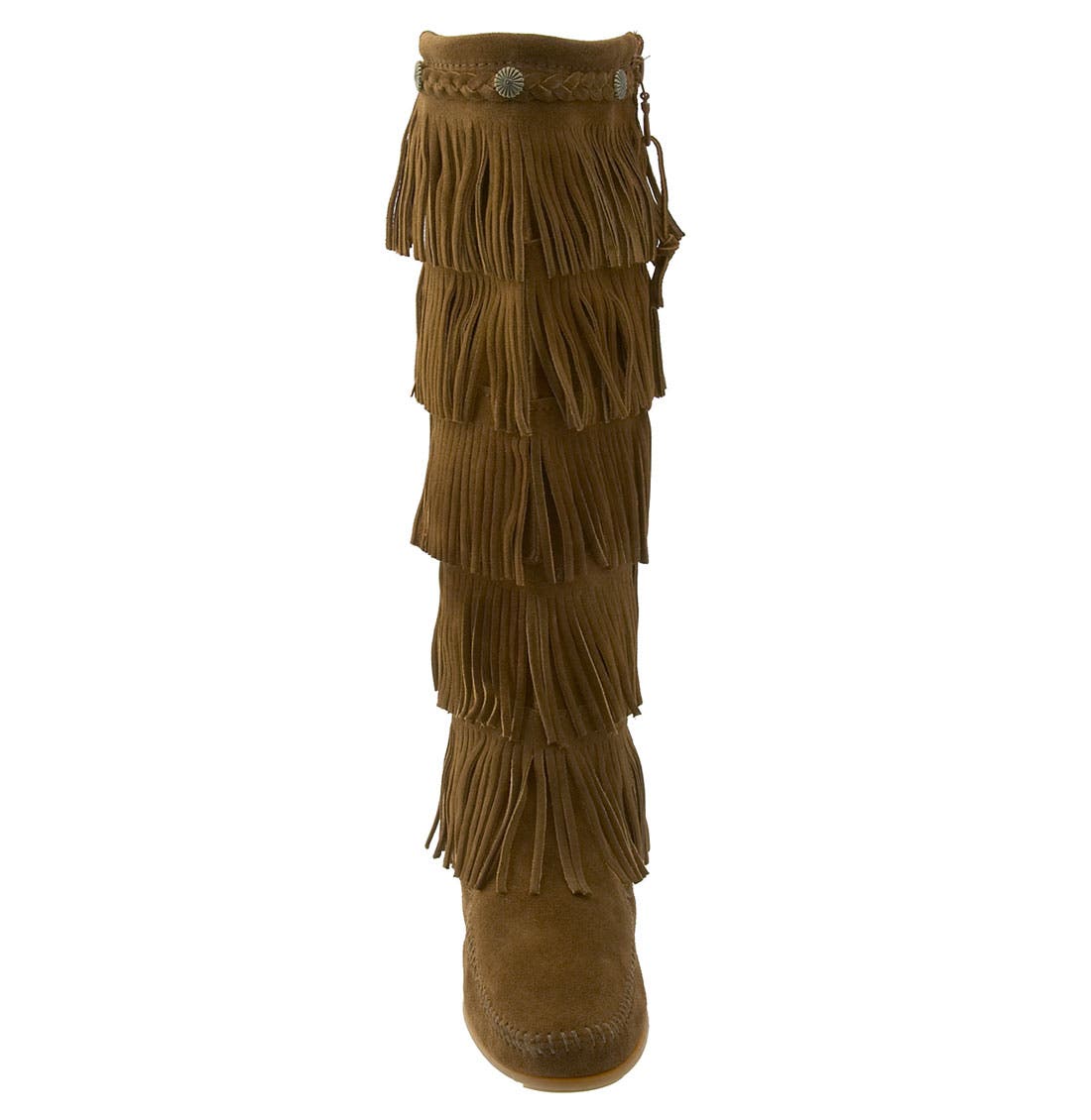 minnetonka tall fringe boots