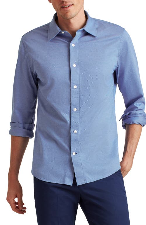 Bonobos Everyday Button-Up Shirt in Lever Solid Texture Blue Poppy