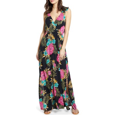 Billabong Wind Flutter Maxi Dress, Black