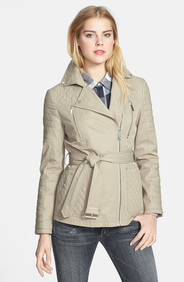 Kenneth Cole New York Asymmetrical Quilted Trench Coat | Nordstrom