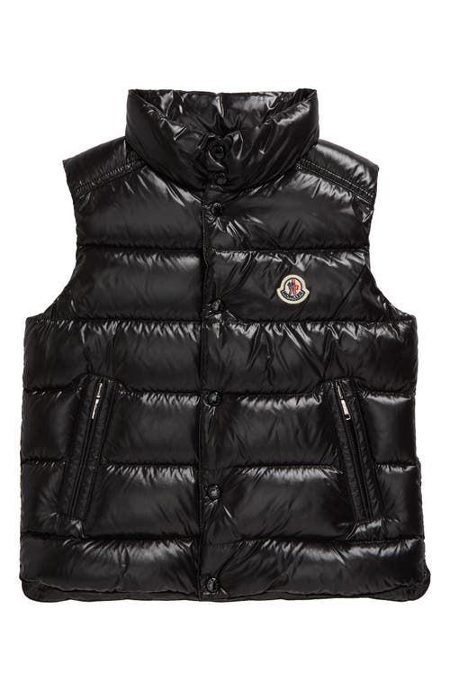 Shop Moncler Kids' Tib Quilted Down Puffer Vest In Black