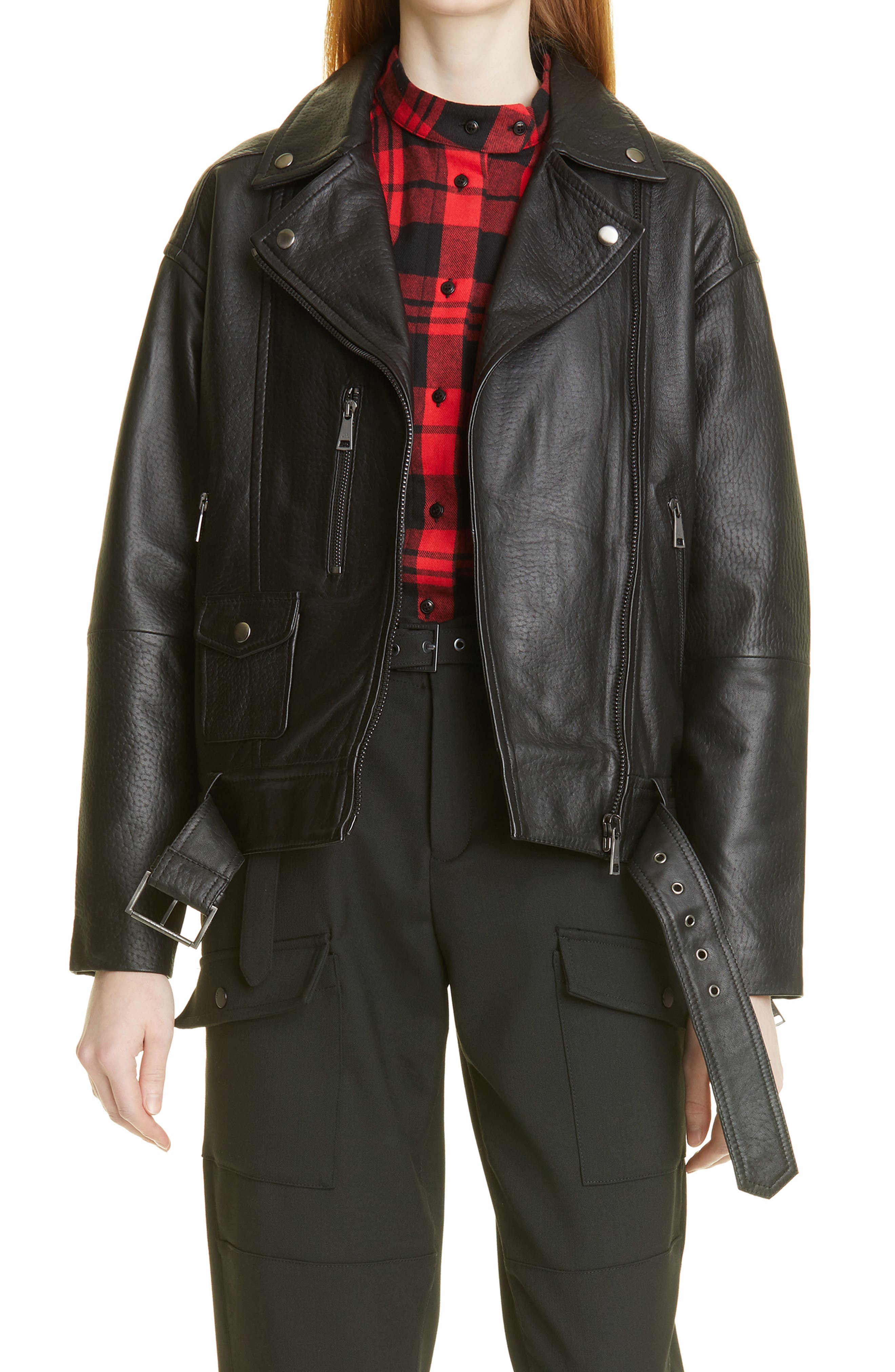 ted baker biker leather jacket