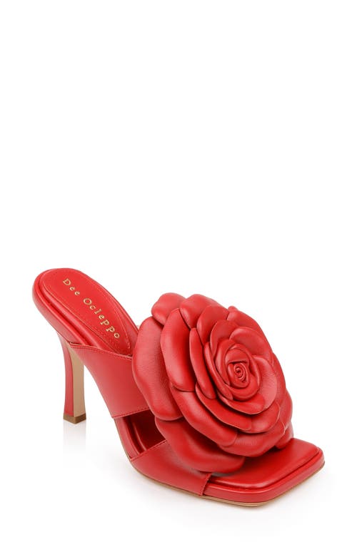 Shop Dee Ocleppo Kingston Slide Sandal In Red Leather