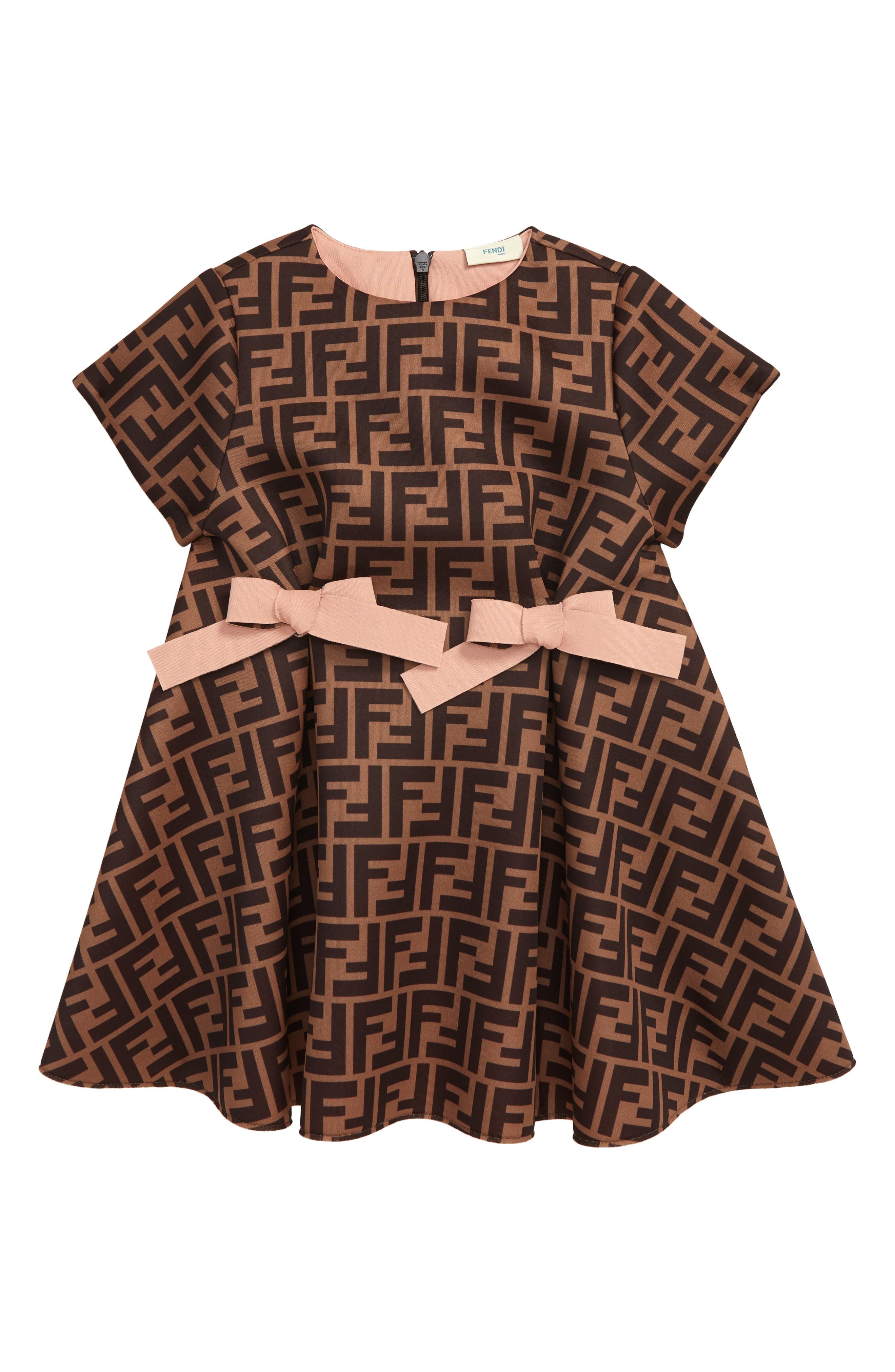 Fendi Logo Bow Dress (Baby) | Nordstrom