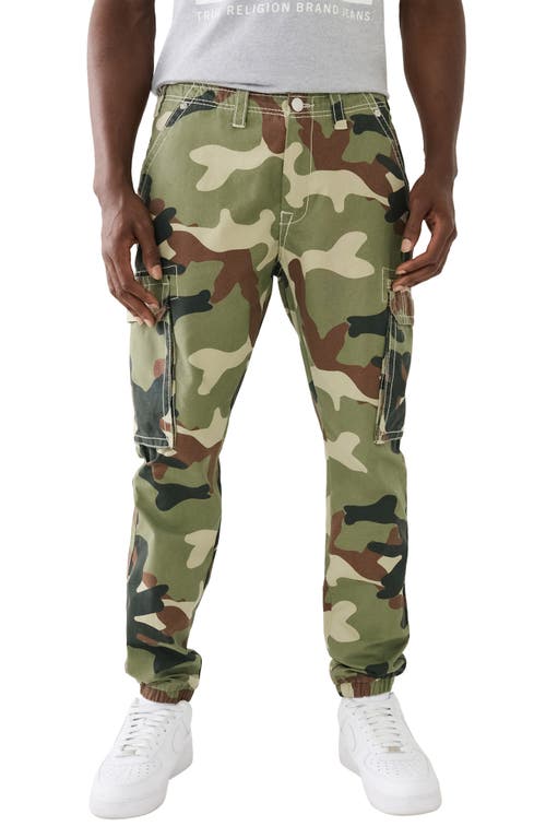 True Religion Brand Jeans Big T Camouflage Cargo Joggers Green Camo at Nordstrom,